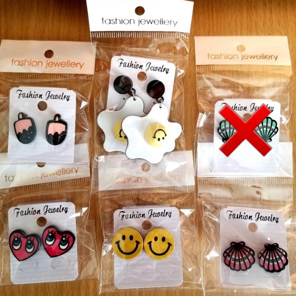 2 for $8 Cartoon Kawaii Anime Fun Earrings - Picture 1 of 7